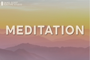 Meditation Font Download