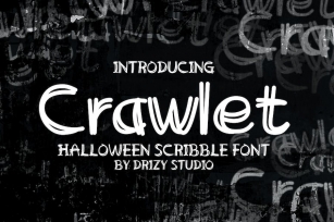 Crawlet - Scribble Font Font Download