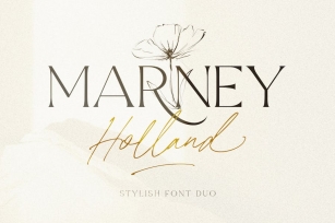 Marney Holland - Stylish Font Duo Font Download