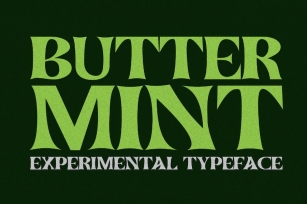 Buttermint - Experimental Typeface Font Download