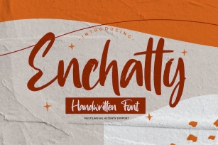 Enchatty - Handwritten Font Font Download
