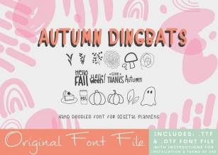 Autumn Dingbats Font Download
