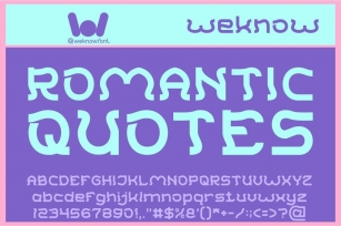 Romantic Quotes Font Download