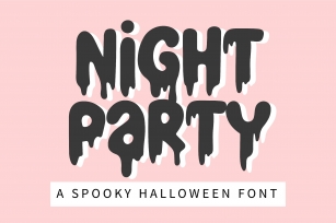 Night Party- A spooky halloween Font Download