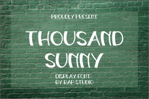 THOUSAND SUNNY Font Download