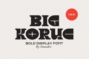 Big Koruc - Modern Display Fonts Font Download