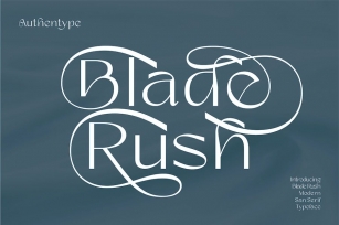 Blade Rush - Modern Sans Serif Font Font Download