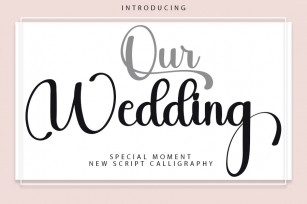 Our Wedding Font Download