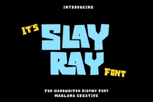 Slayray Bouncy Display Font Font Download