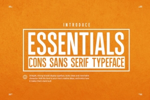 Essentials - Sans Serif Typeface Font Download