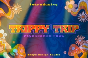 Trippy Trip - Psychedelic Font Font Download