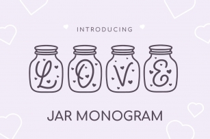 Love Jar Monogram Font Download