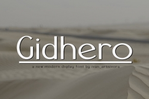 Gidhero - Sans Serif Font Font Download