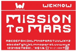 MISSION TO MARS Font Download
