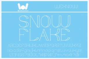 SNOW FLAKE Font Download