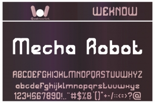MECHA ROBOT Font Download