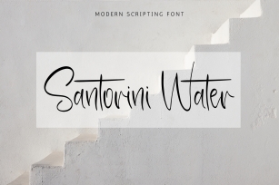 Santorini Water Font Download