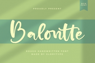 Balontte Font Download