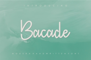 Bacade Font Font Download