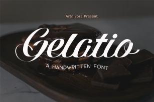 Gelatio - Script Font Font Download