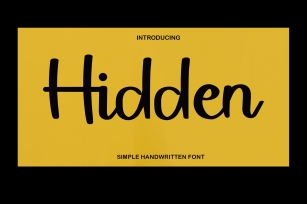 Hidden Font Download