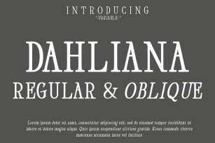 Dahliana Serif classic Old Style Font Download