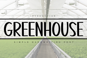 Greenhouse Font Download