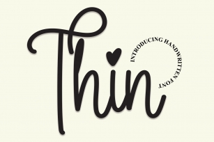 Thin Font Download
