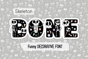 Skeleton Bone Font Download