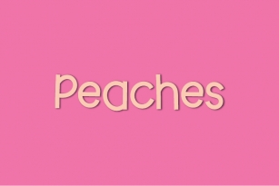 Peaches Font Download