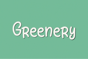 Greenery Font Download