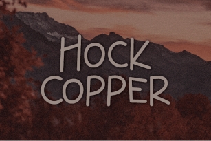 Hock Copper Font Download