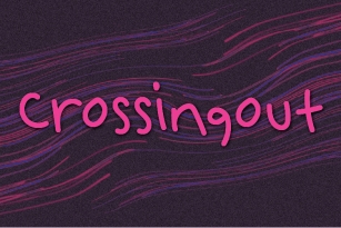 Crossingout Font Download