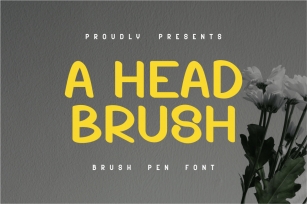 A Head Brush Font Download