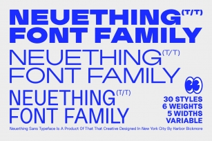 Neuething Sans Family: 30 Font Download