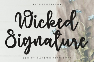 Wicked Signature Font Download