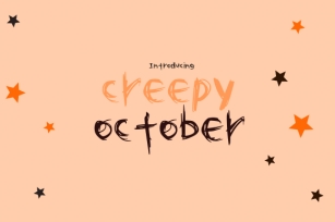 Creepy October Font Download