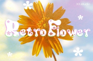 Retro Flower Font Download