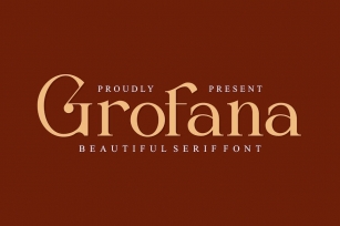 Grofana Serif Font Font Download