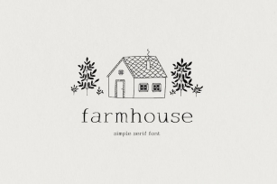 Farmhouse rustic font Font Download