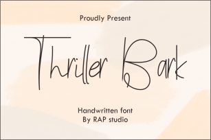 Thriller Bark Font Download