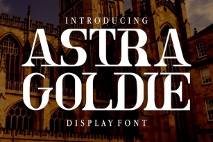 Astra Goldie - Luxury Display Font Font Download
