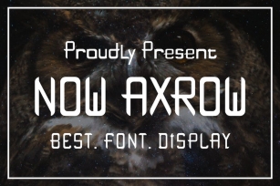NOW AXROW Font Font Download