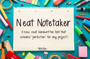 Neat Notetaker Handwritten Font Download