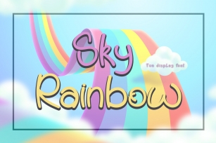 Sky Rainbow Font Download