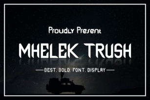 MHELEK TRUSH FONT Font Download