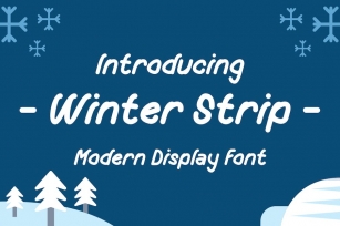 Winter Strip Font Font Download