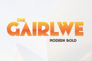 Gairlwe - Bold Font Font Download