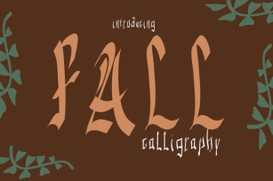 Fall Calligraphy Font Download