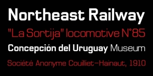 Northeast Railway Font Download